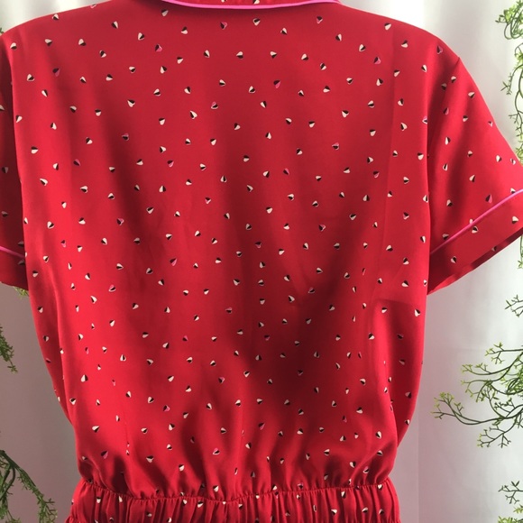 VICTORIA SECRET WOMEN'S RED PAJAMAS - Picture 6 of 7